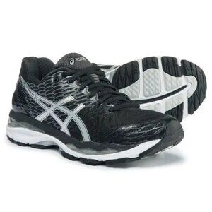 Excellent condition ASICS GEL Nimbus 18 Mens Black Grey Silver 13 US 48 EUR